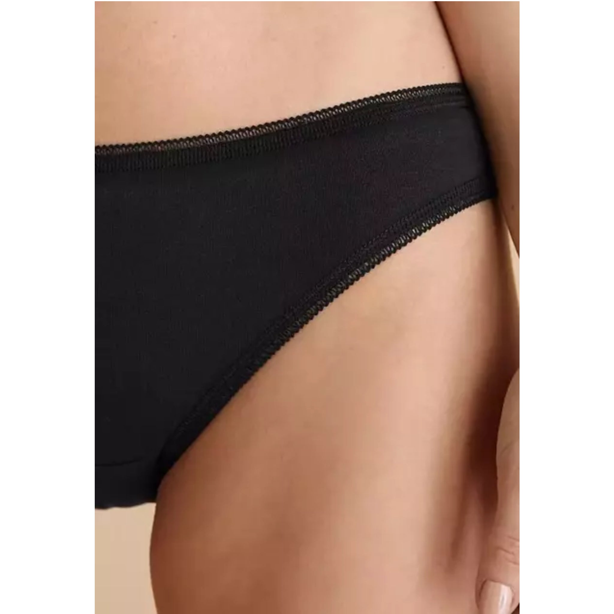 Women’s black cotton briefs underwear – ex store ladies soft everyday knickers